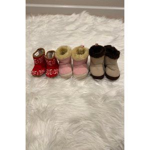 Lot of Baby Soft Crib Winter Fall Baby Boots, Size 0 to Size 6 months